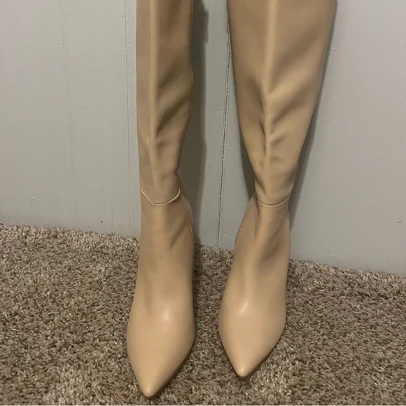 BRAND NEW! Gianni Bini Tall tan leather boots - Picture 2 of 7